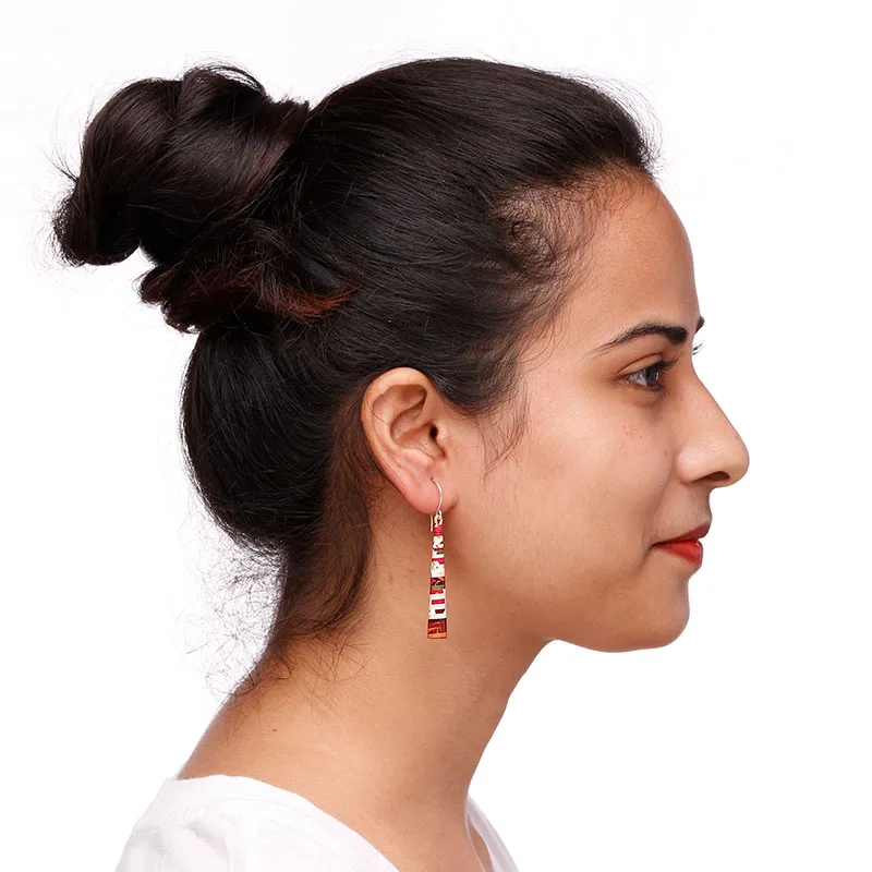 Long Boho Chic Floral Earrings