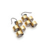 Golden Harmonic Wave Earrings