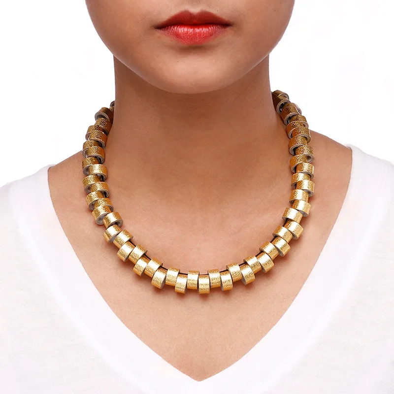 Golden Wave Necklace