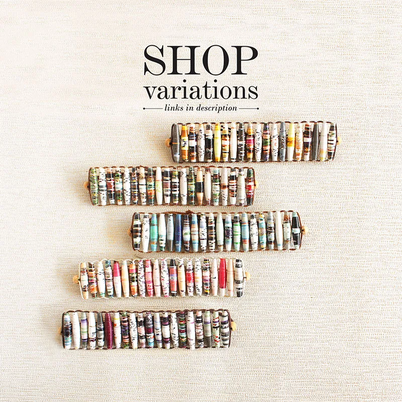magazine bead bracelets