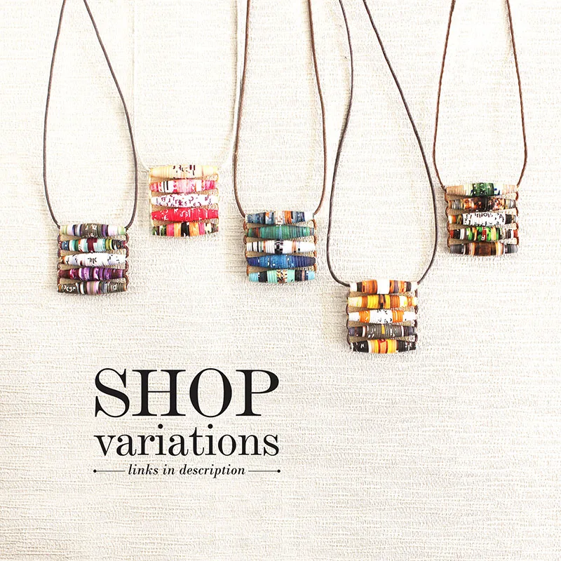 magazine bead necklaces