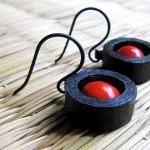 Manjadikuru Seed Earrings