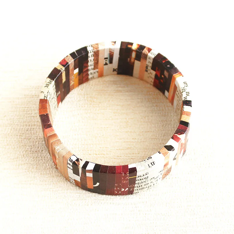 Nostalgic Newspaper Bracelet
