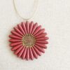 Rosy Brown Daisy Necklace