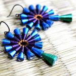 Shimmering Peacock Earrings