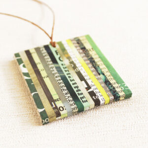nature lover gift newspaper necklace