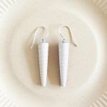 Lily White Earrings