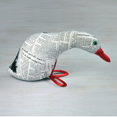 newspaper print goose