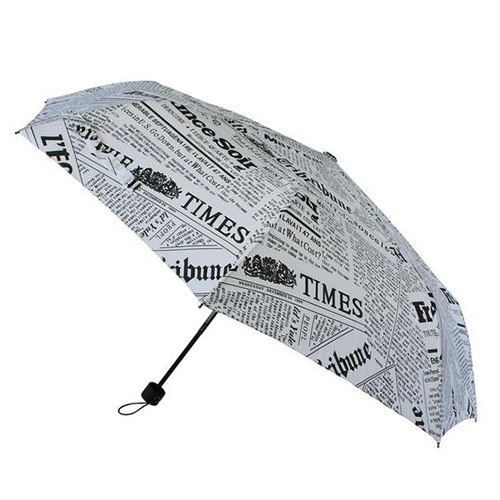 newspaper print umbrella