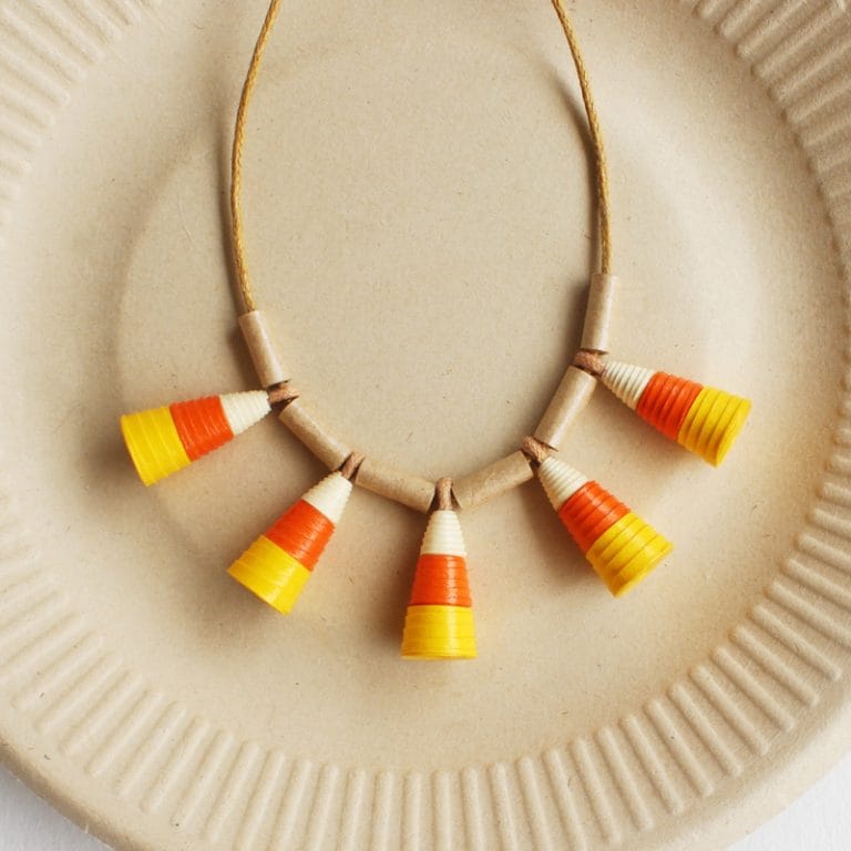 Candy Corn Earrings • Cute Halloween Jewelry • Sustainable Hostess Gift