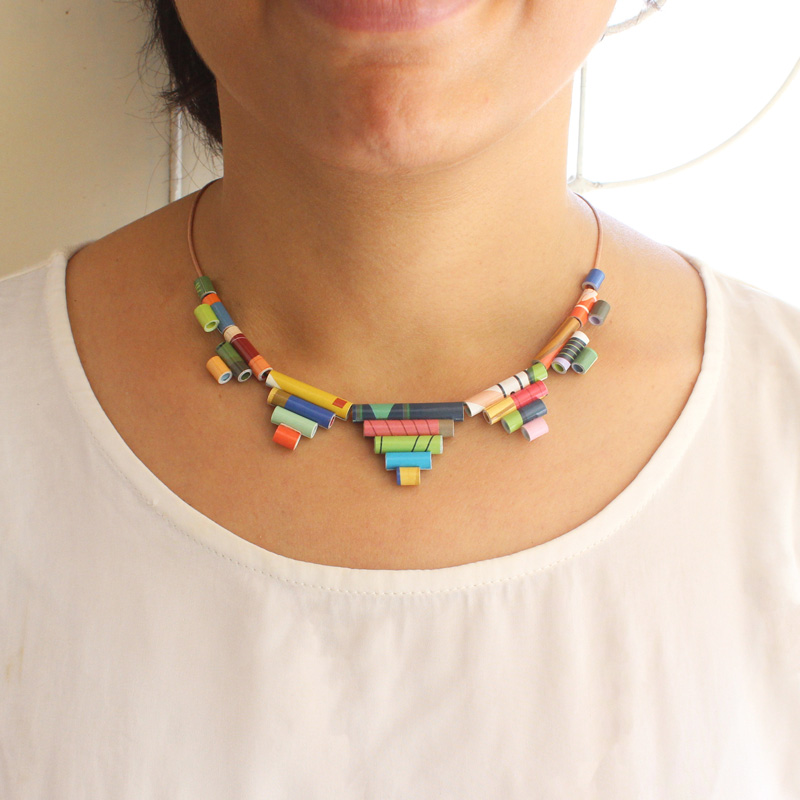 recycled book jewelry