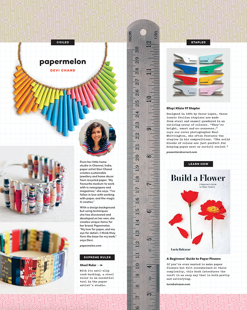 Devi Chand Papermelon featured on Uppercase magazine