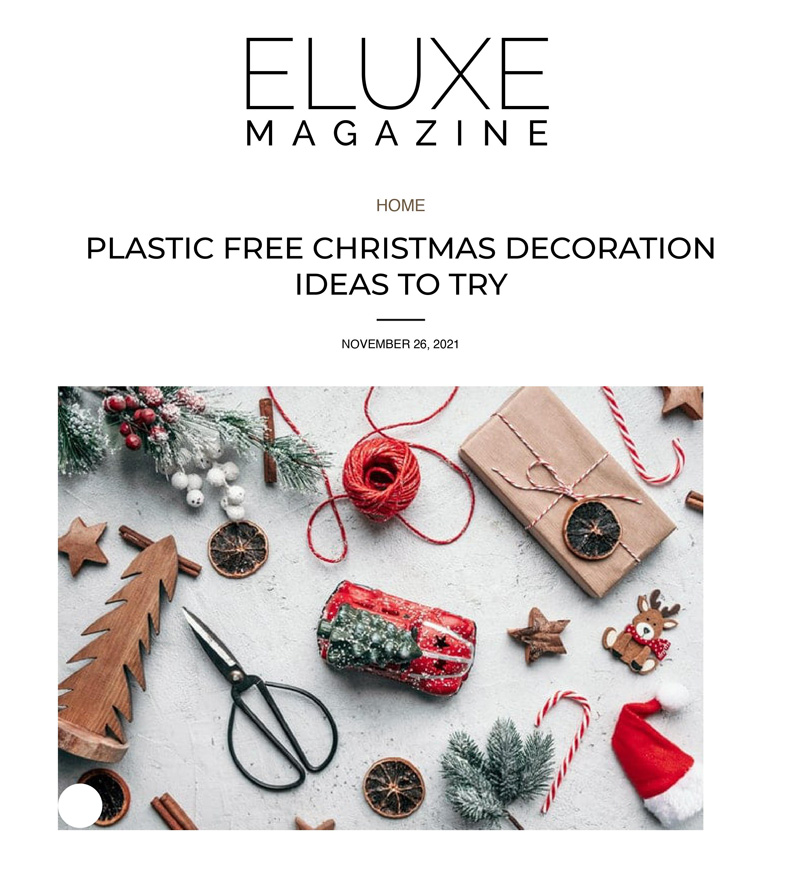 Plastic free Christmas decorations