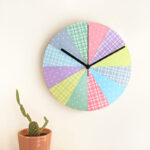 Happy Pastels Wall Clock