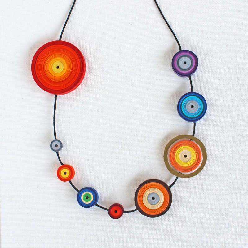 solar system necklace