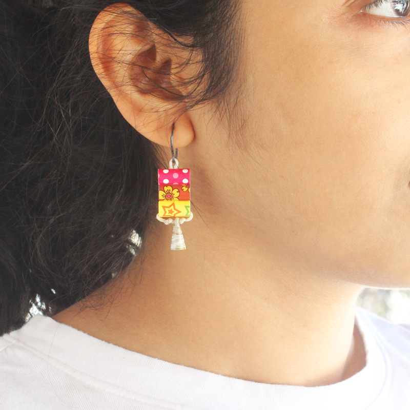 funky rainbow earrings